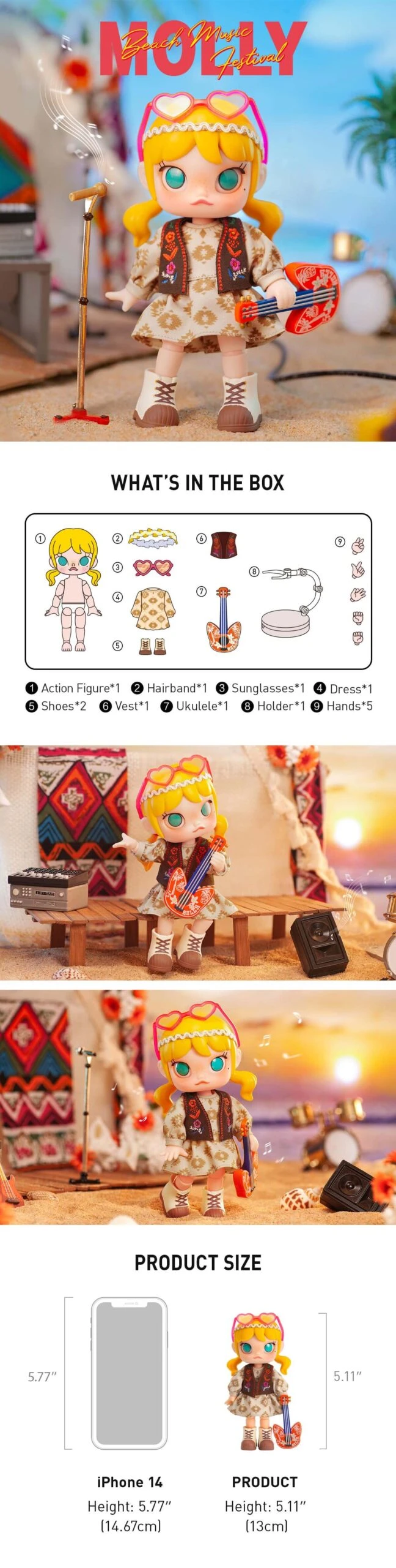 MOLLY Beach Music Festival Action Figure 7 MOLLY Beach Music Festival Action Figure - Image 7