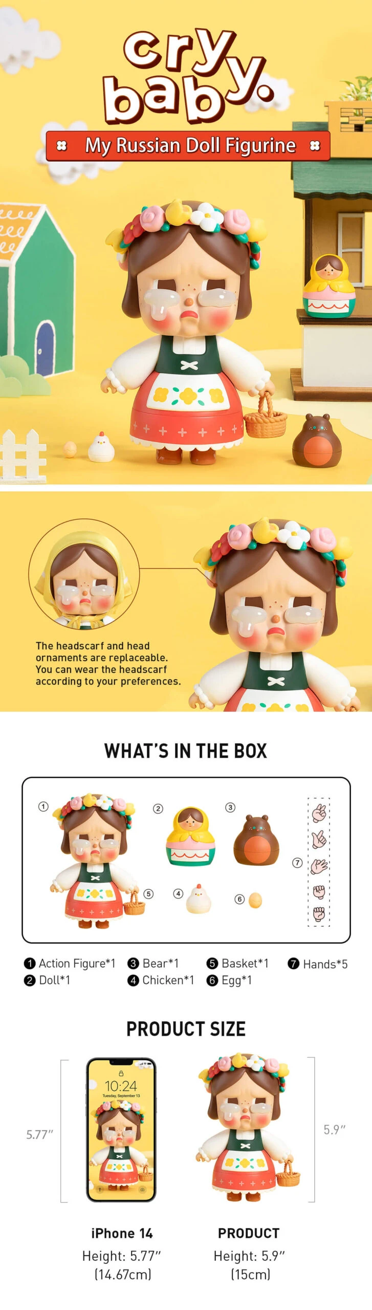 CRYBABY My Russian Doll Figurine 6 CRYBABY My Russian Doll Figurine - Image 6