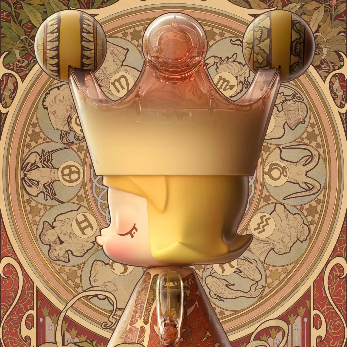 MEGA ROYAL MOLLY 1000% Mucha·Zodiac 8 MEGA ROYAL MOLLY 1000% Mucha·Zodiac - Image 8