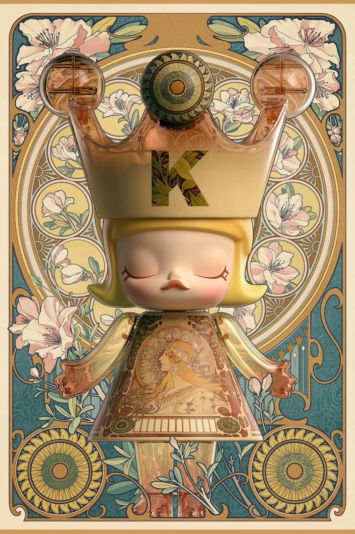 MEGA ROYAL MOLLY 400% Mucha·Zodiac 13 MEGA ROYAL MOLLY 400% Mucha·Zodiac - Image 13