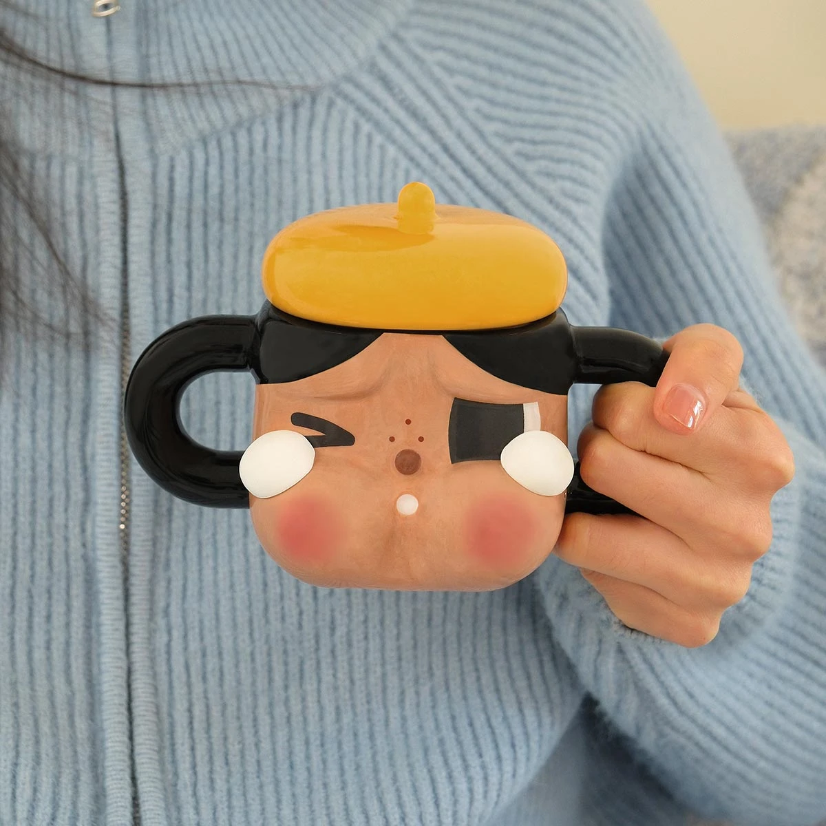 CRYBABY Sad Club Series-Ceramic Cup (Brown) 3 CRYBABY Sad Club Series-Ceramic Cup (Brown) - Image 3