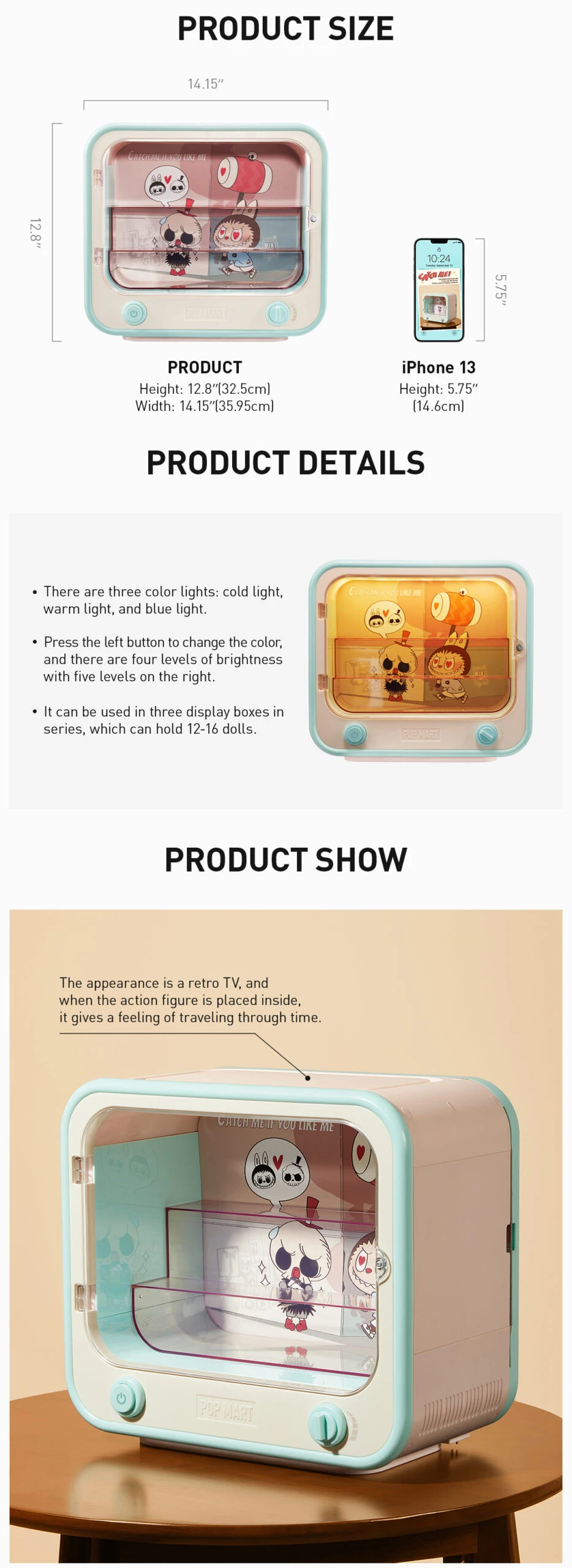 THE MONSTERS Catch Me If You Like Me Series - TV Set Luminous Display Container 7 THE MONSTERS Catch Me If You Like Me Series - TV Set Luminous Display Container - Image 7