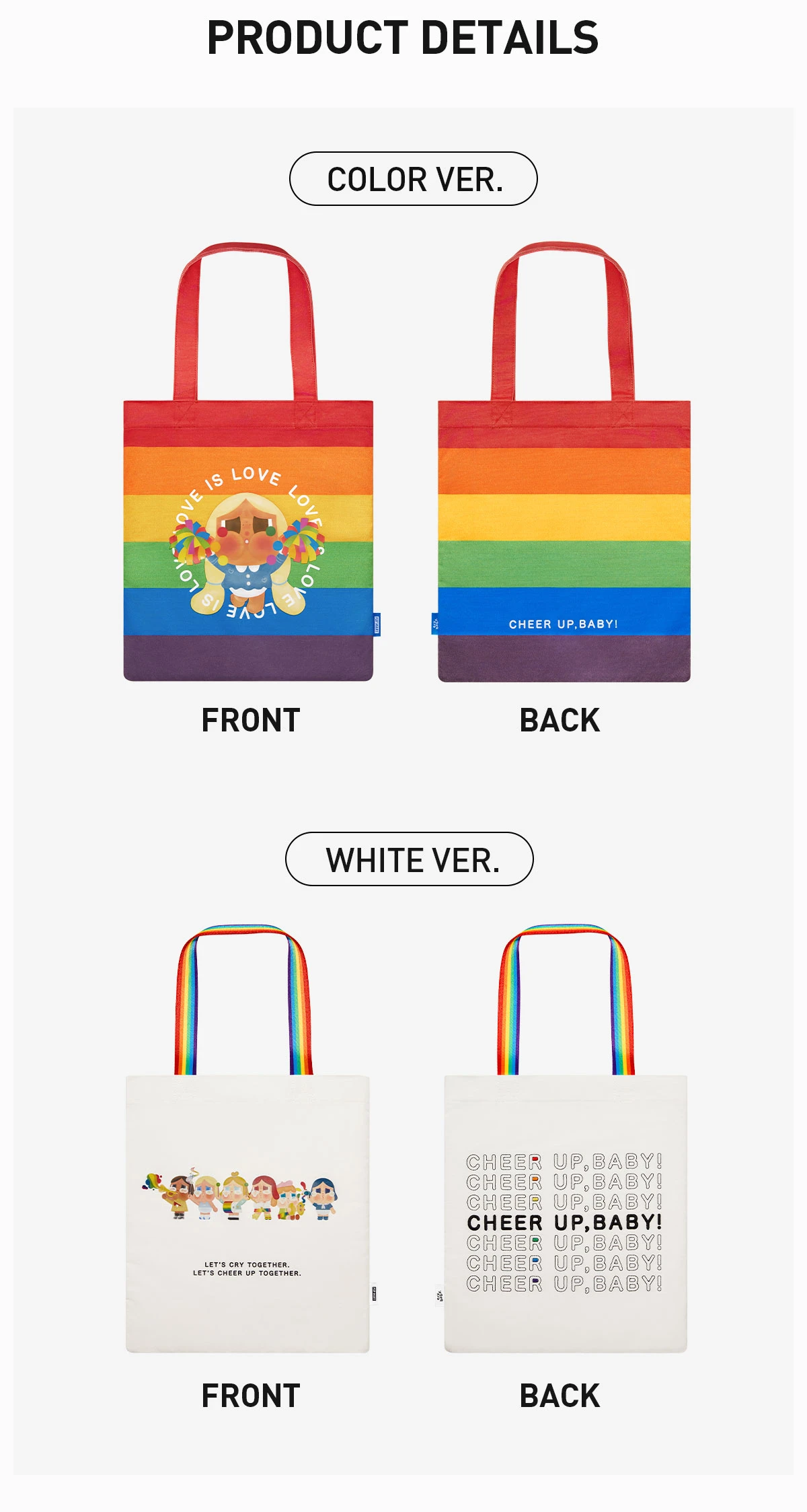 CRYBABY CHEER UP, BABY! SERIES-Canvas Bag 9 CRYBABY CHEER UP, BABY! SERIES-Canvas Bag - Image 9