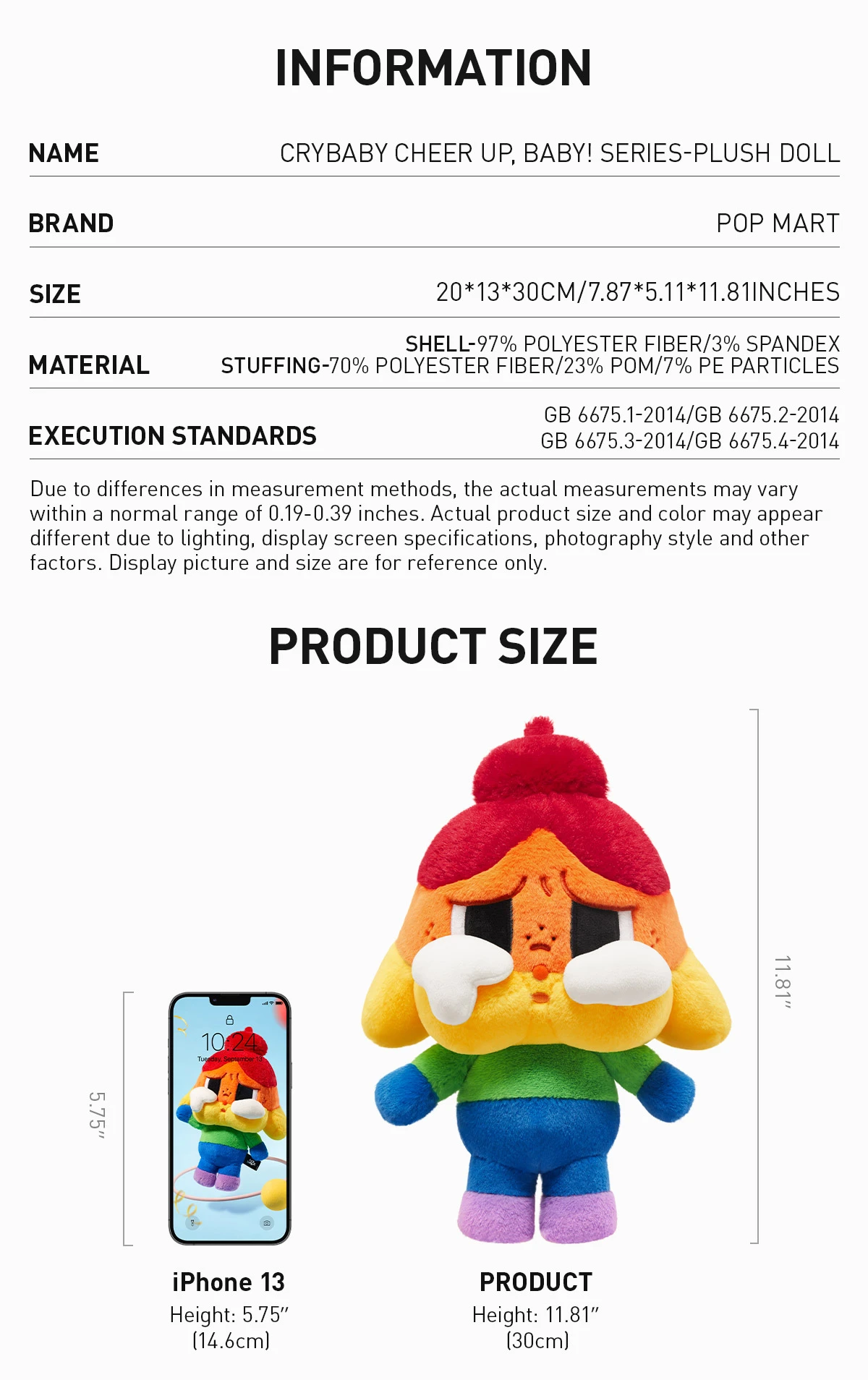 CRYBABY CHEER UP, BABY! SERIES-Plush Doll 6 CRYBABY CHEER UP, BABY! SERIES-Plush Doll - Image 6