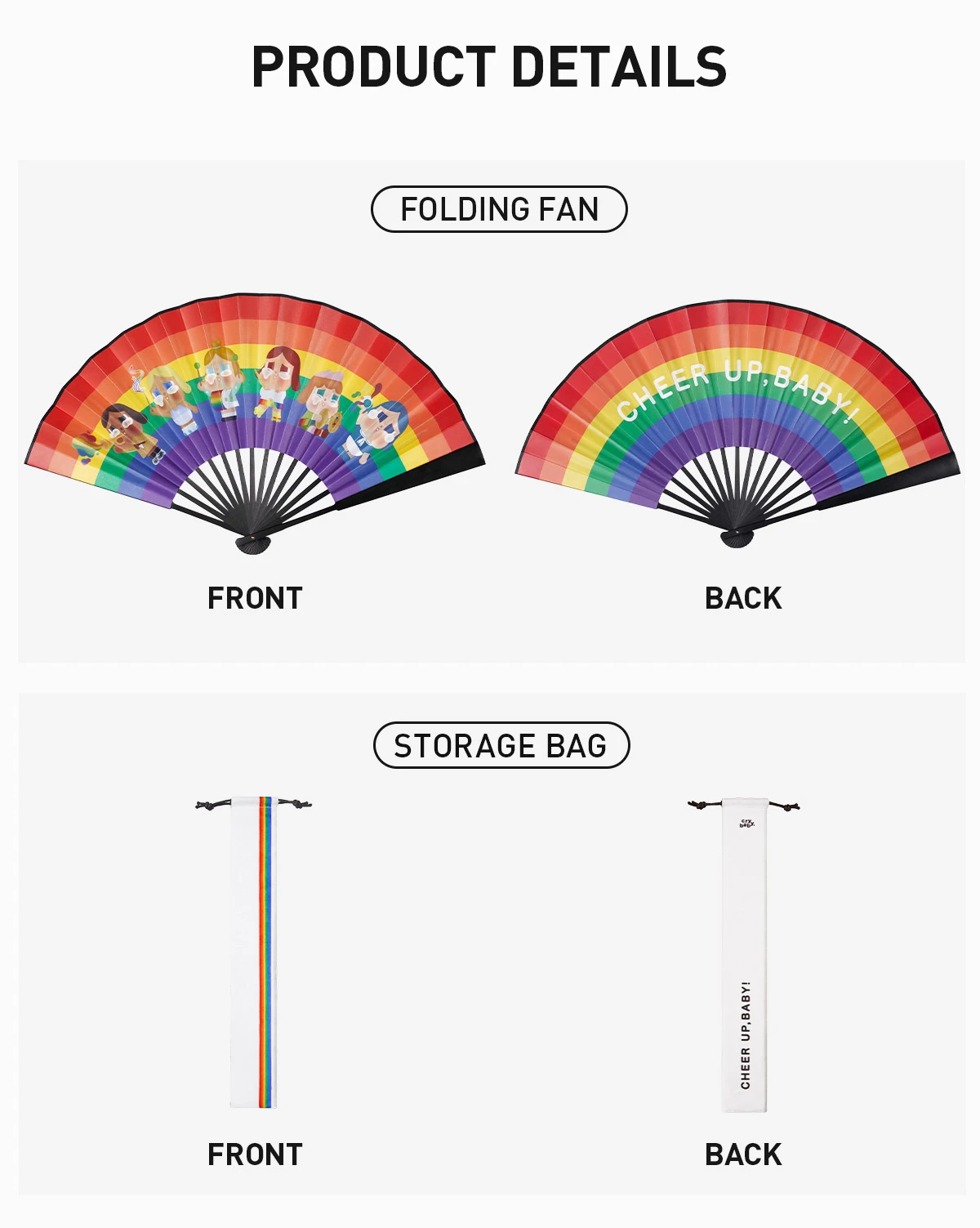 CRYBABY CHEER UP, BABY! SERIES-Folding Fan 8 CRYBABY CHEER UP, BABY! SERIES-Folding Fan - Image 8