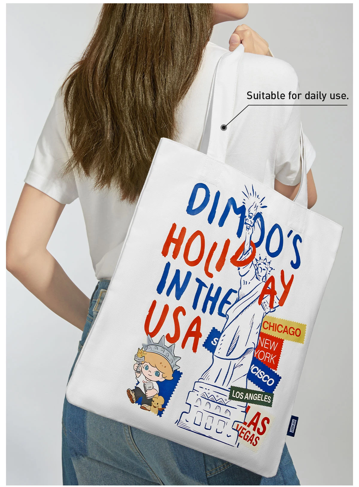 DIMOO'S HOLIDAY IN THE USA SERIES-Canvas Bag 8 DIMOO'S HOLIDAY IN THE USA SERIES-Canvas Bag - Image 8