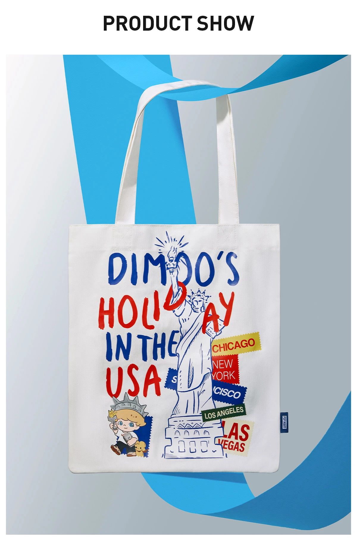 DIMOO'S HOLIDAY IN THE USA SERIES-Canvas Bag 7 DIMOO'S HOLIDAY IN THE USA SERIES-Canvas Bag - Image 7