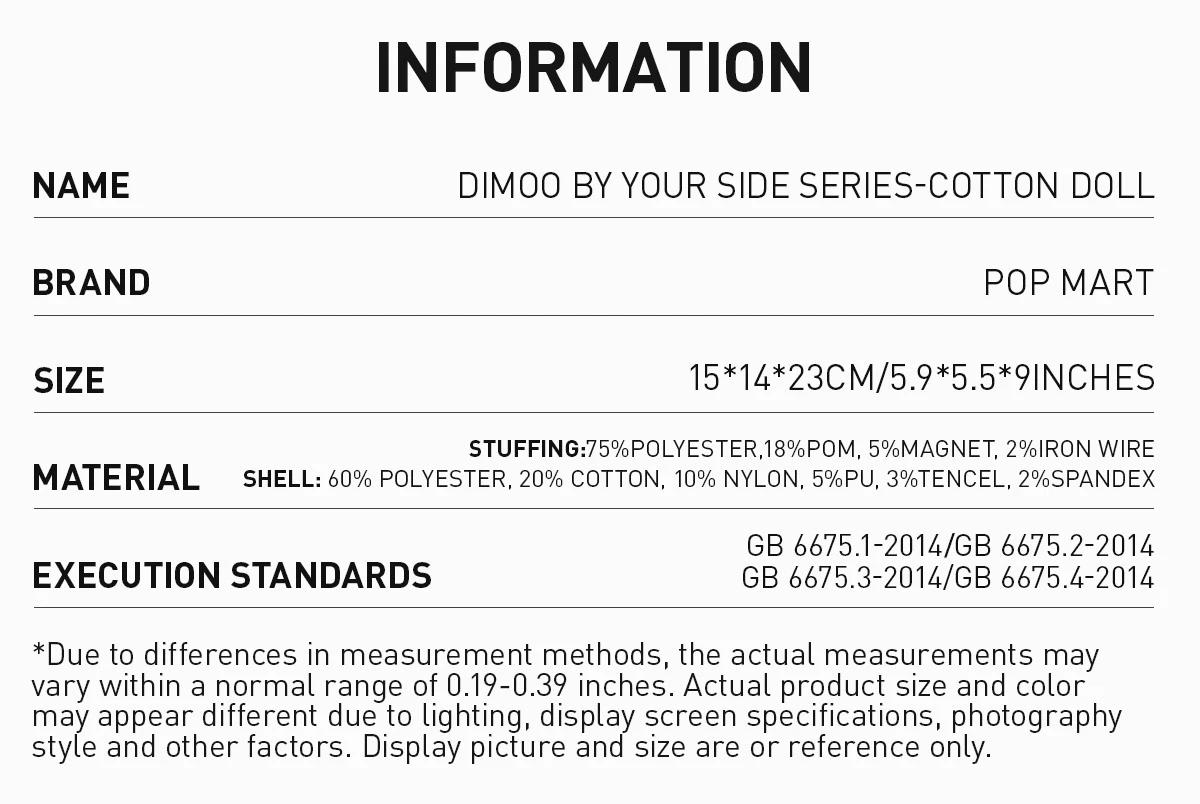 DIMOO By Your Side Series-Cotton Doll 6 DIMOO By Your Side Series-Cotton Doll - Image 6