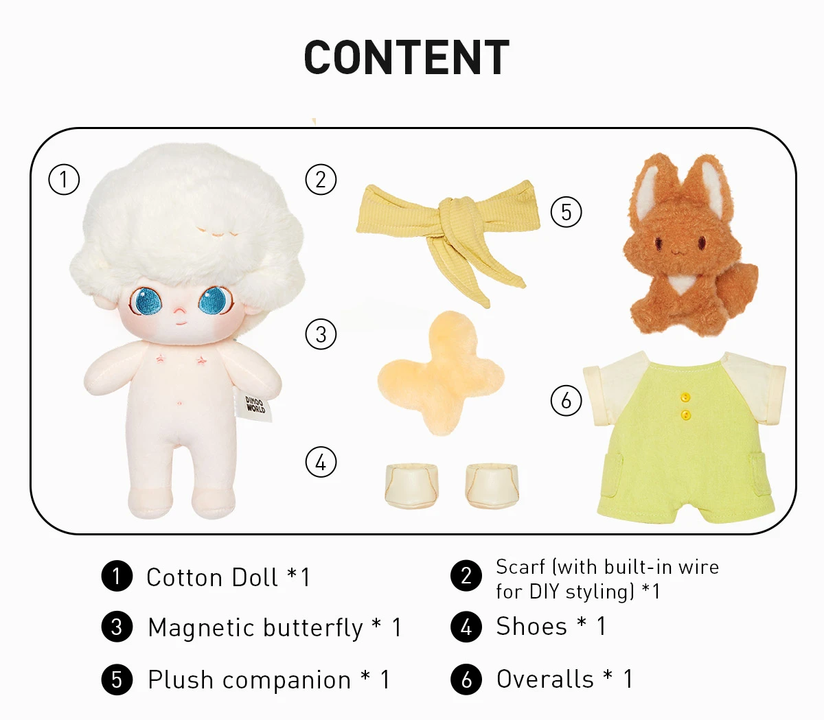 DIMOO By Your Side Series-Cotton Doll 5 DIMOO By Your Side Series-Cotton Doll - Image 5