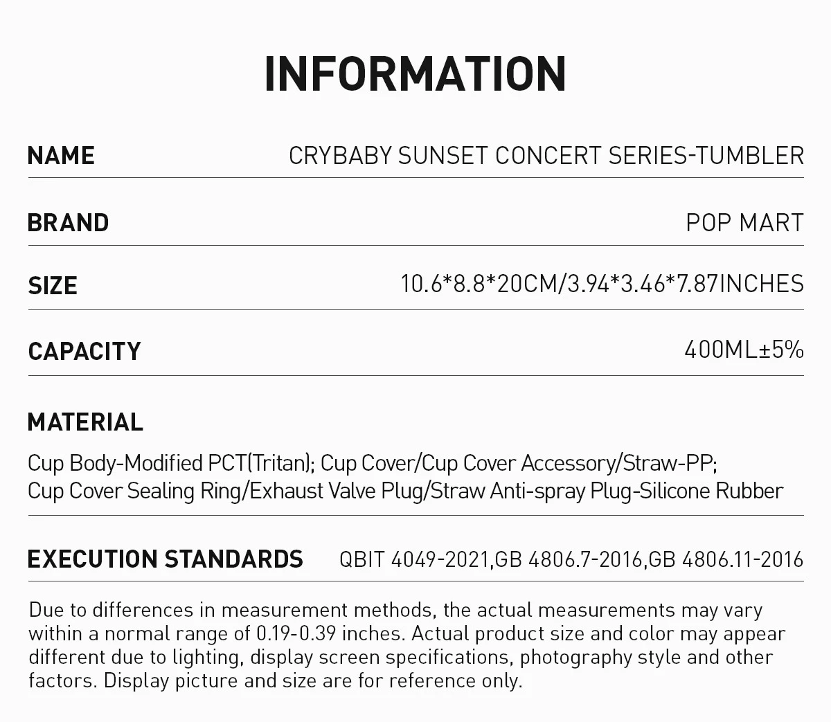 CRYBABY Sunset Concert Series-Tumbler 6 CRYBABY Sunset Concert Series-Tumbler - Image 6
