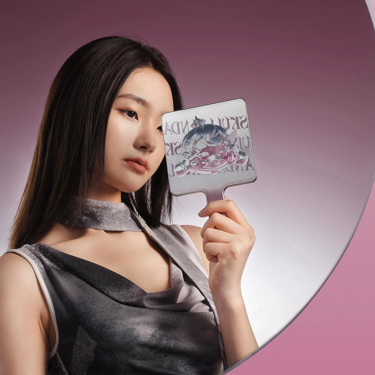 SKULLPANDA The Sound Series-Handheld Mirror 5 SKULLPANDA The Sound Series-Handheld Mirror - Image 5