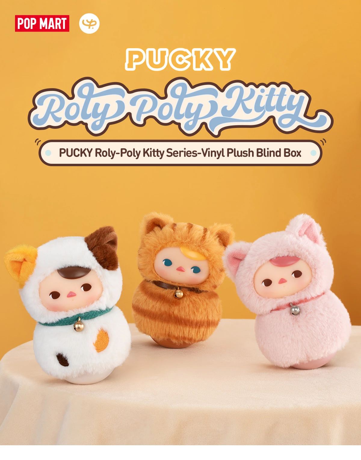 PUCKY Roly-Poly Kitty Series-Vinyl Plush Blind Box 11 PUCKY Roly-Poly Kitty Series-Vinyl Plush Blind Box - Image 11