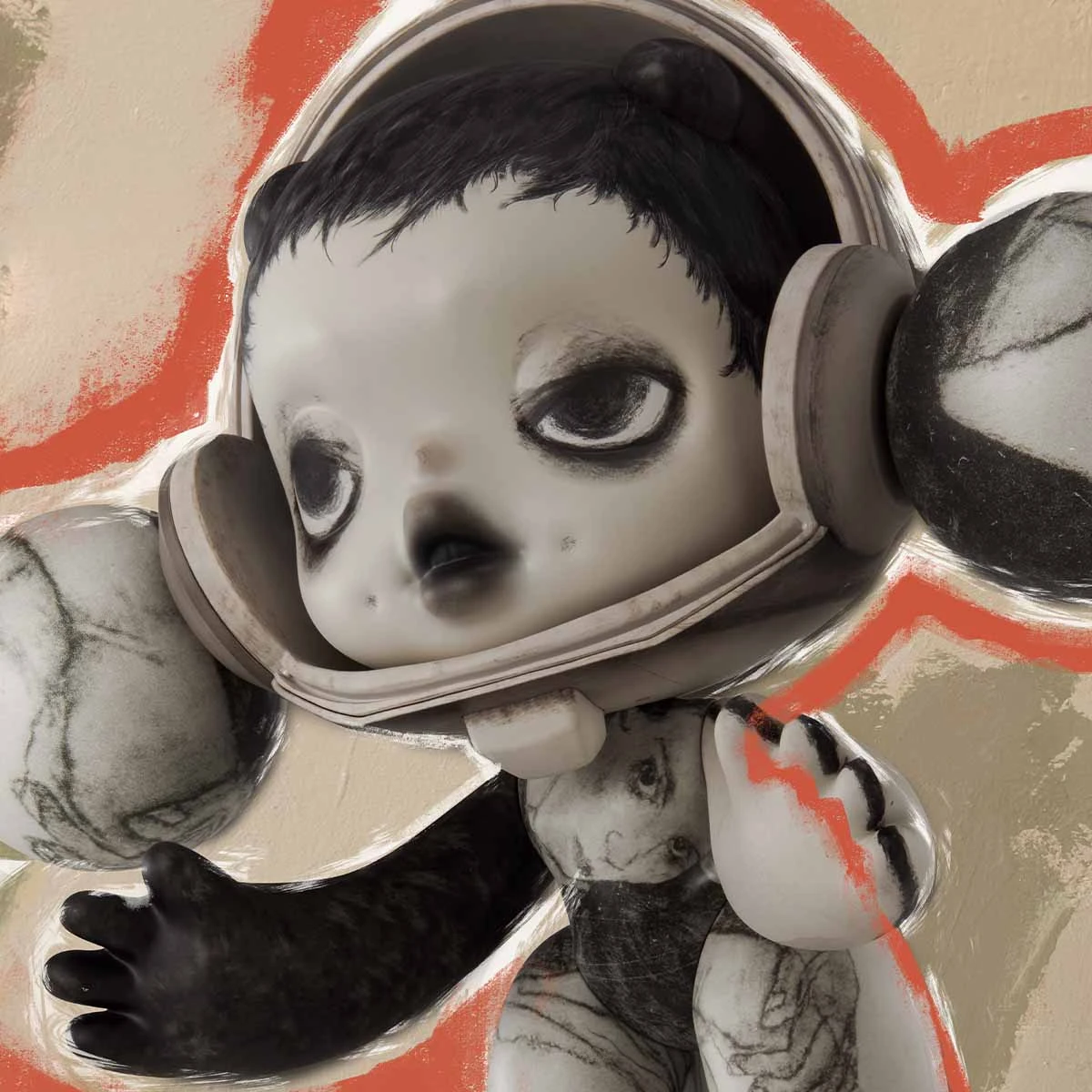 MEGA α SKULLPANDA 1000% Egon Schiele 10 MEGA α SKULLPANDA 1000% Egon Schiele - Image 10