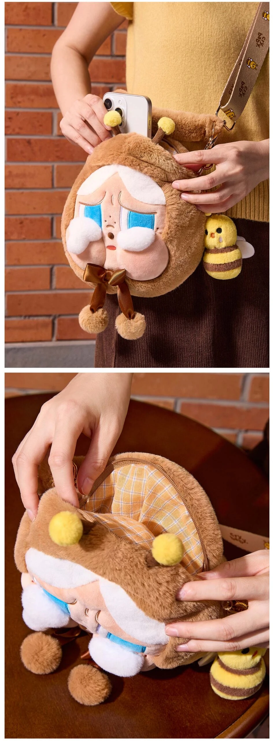 CRYBABY Crying Again Series-Big Head Bag(I'll Bring You A Flower) 10 CRYBABY Crying Again Series-Big Head Bag(I'll Bring You A Flower) - Image 10