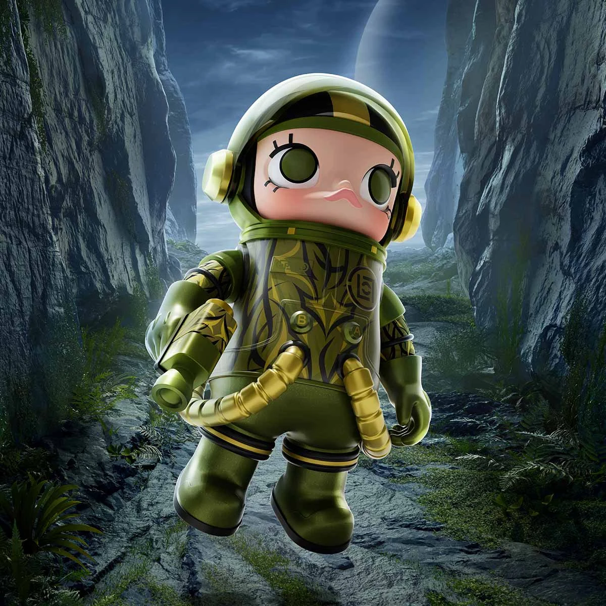 MEGA SPACE MOLLY 100% CLOT-Olive Alienegra 6 MEGA SPACE MOLLY 100% CLOT-Olive Alienegra - Image 6