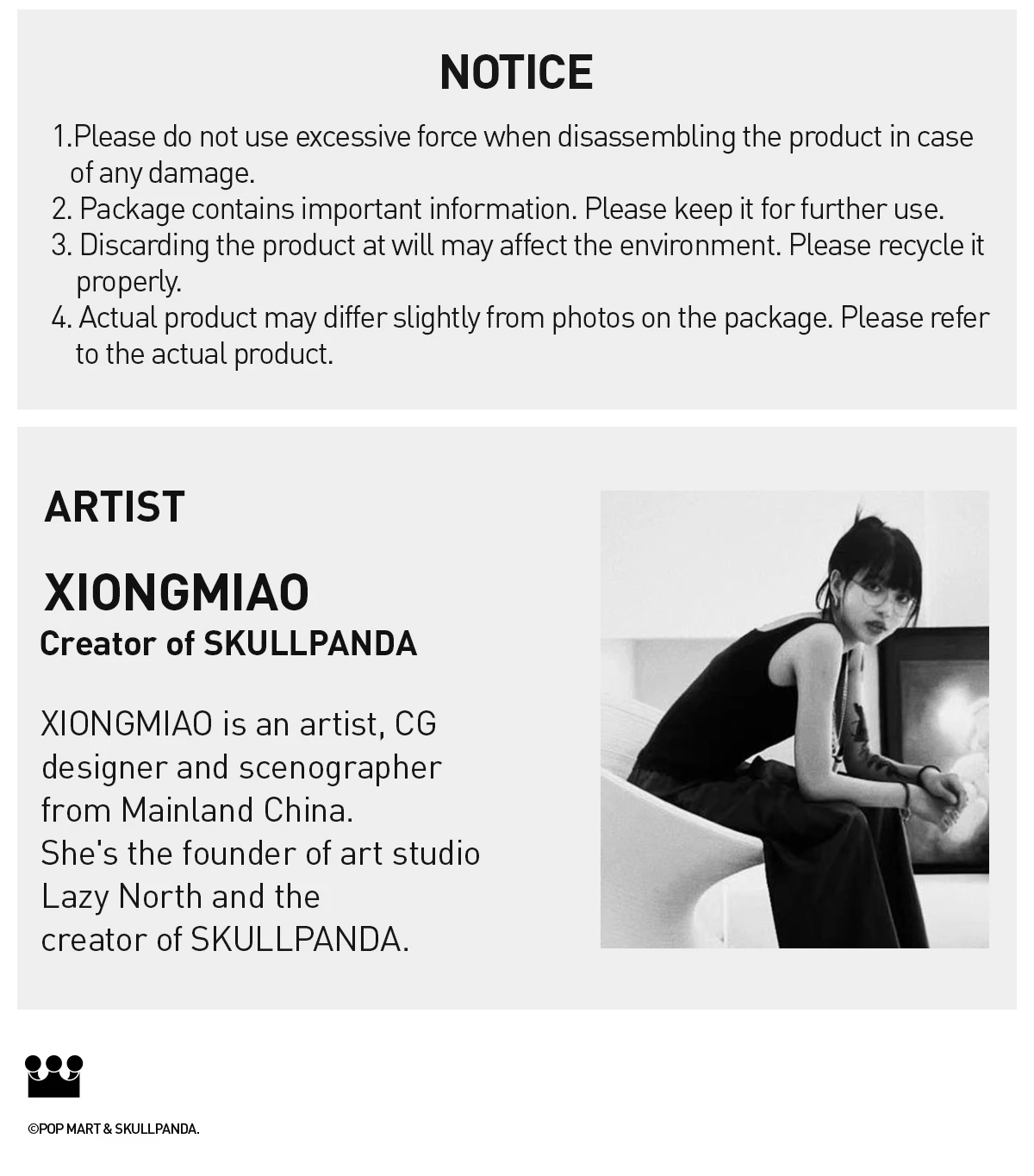 SKULLPANDA Tell Me What You Want Series Plush Wreath Pendant 10 SKULLPANDA Tell Me What You Want Series Plush Wreath Pendant - Image 10