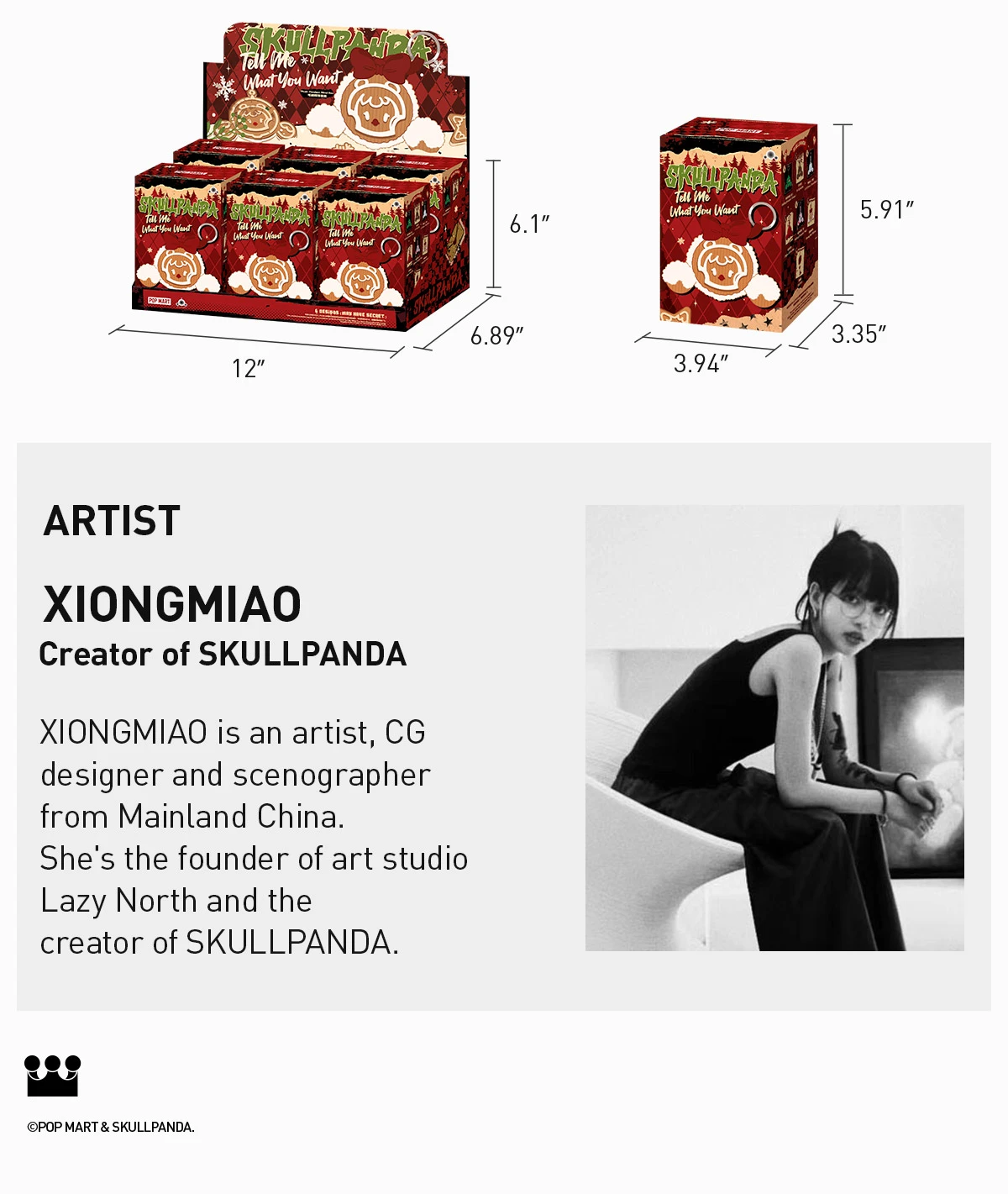 SKULLPANDA Tell Me What You Want Series Plush Pendant 18 SKULLPANDA Tell Me What You Want Series Plush Pendant - Image 18