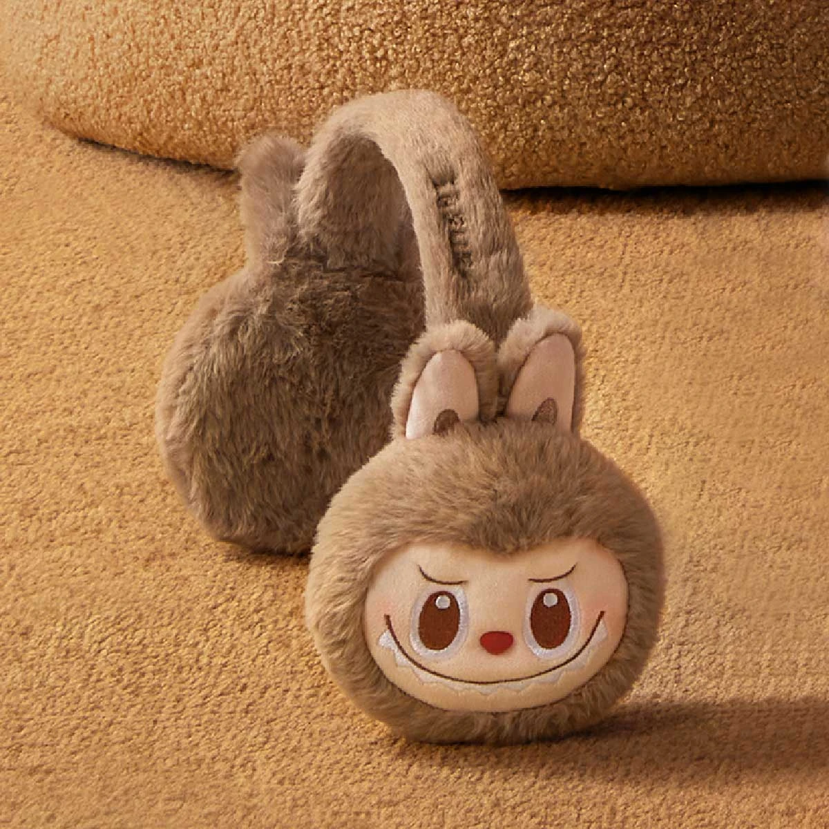 Warm Fluffy Holiday Series- LABUBU Plush Earmuffs 3 Warm Fluffy Holiday Series- LABUBU Plush Earmuffs - Image 3