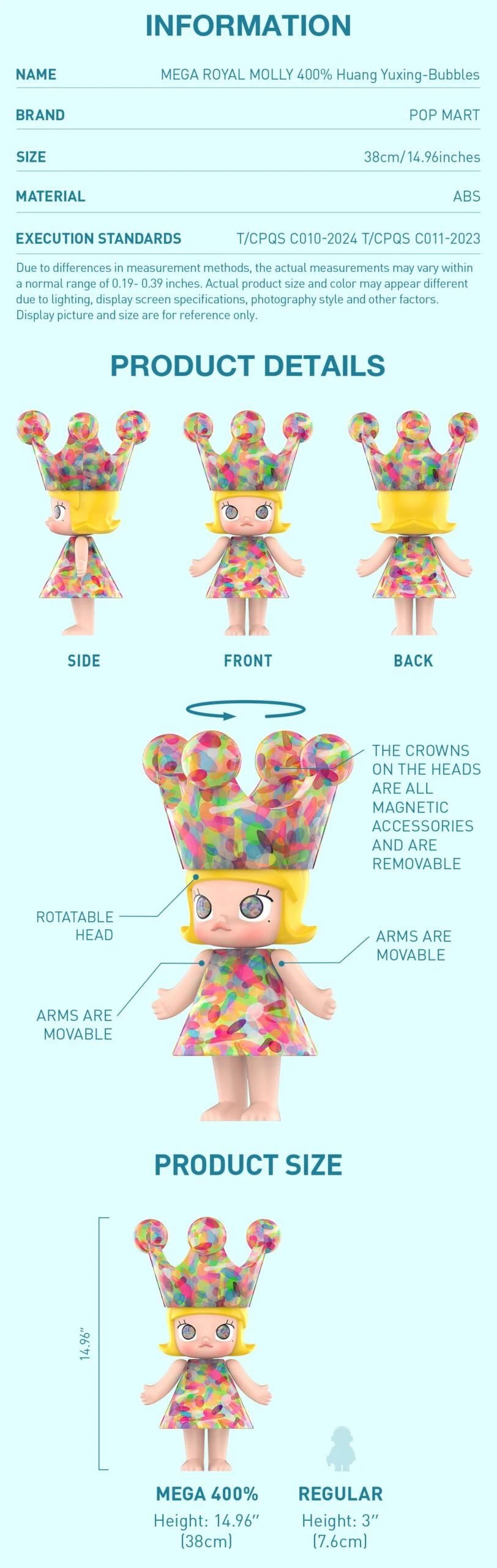 MEGA ROYAL MOLLY 400% Huang Yuxing-Bubbles 11 MEGA ROYAL MOLLY 400% Huang Yuxing-Bubbles - Image 11