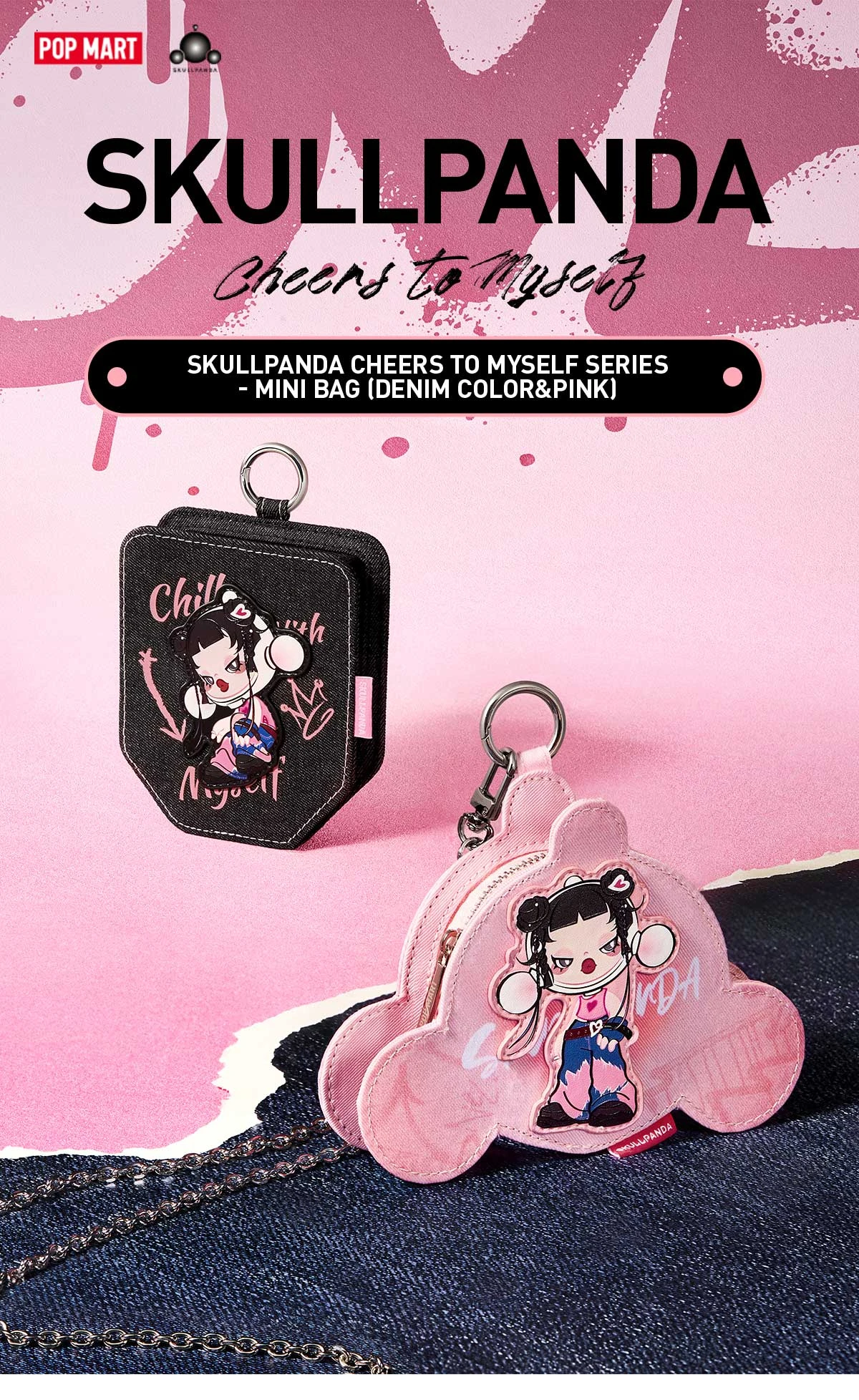 SKULLPANDA CHEERS TO MYSELF SERIES-Mini Bag 11 SKULLPANDA CHEERS TO MYSELF SERIES-Mini Bag - Image 11