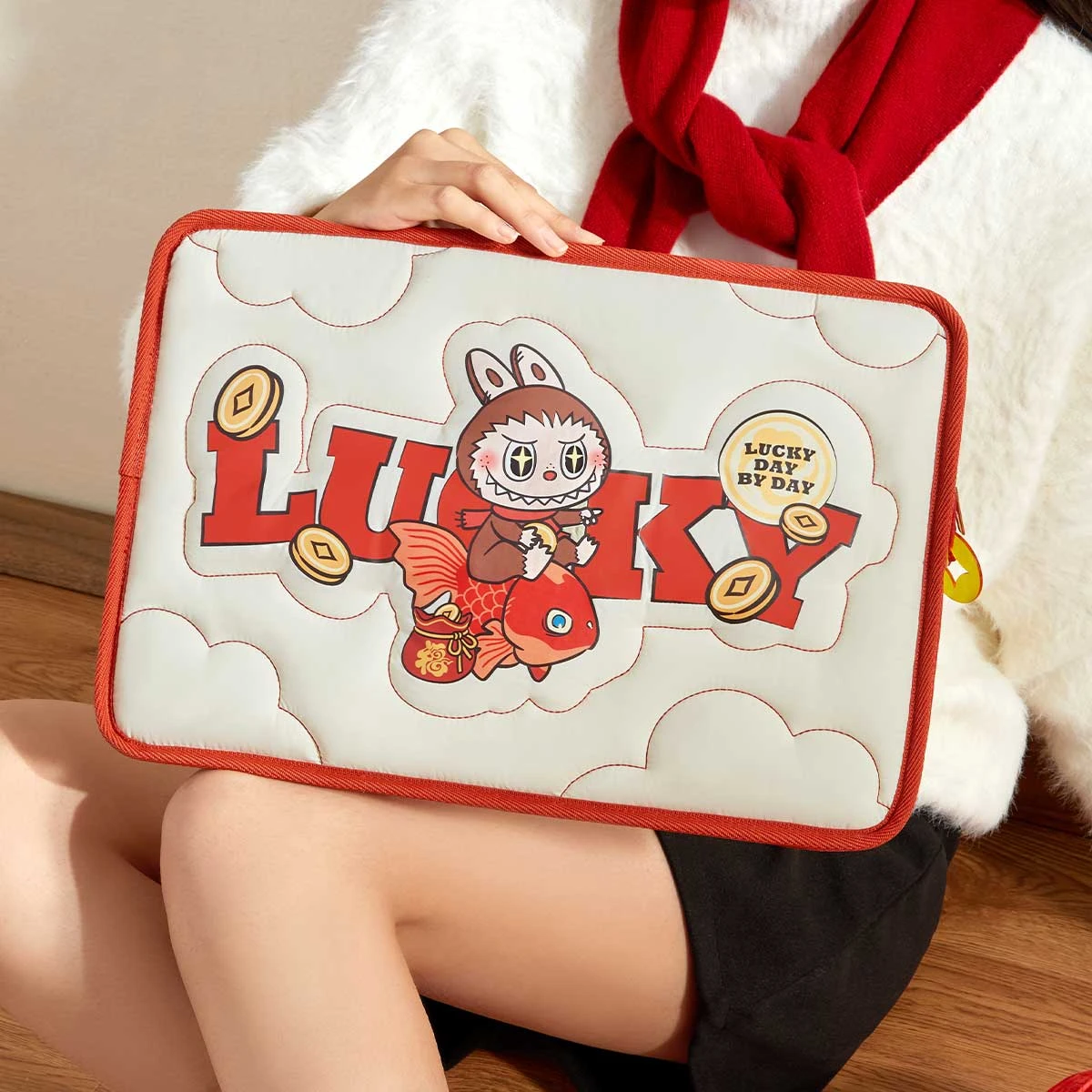 Wealthy Snake's New Year Celebration Series-LABUBU Laptop Bag 4 Wealthy Snake's New Year Celebration Series-LABUBU Laptop Bag - Image 4