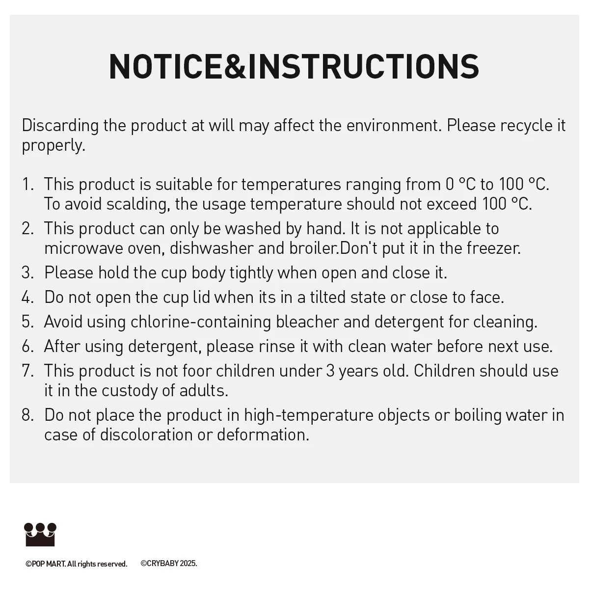 CRYBABY Crying For Love Series-Straw Cup 11 CRYBABY Crying For Love Series-Straw Cup - Image 11