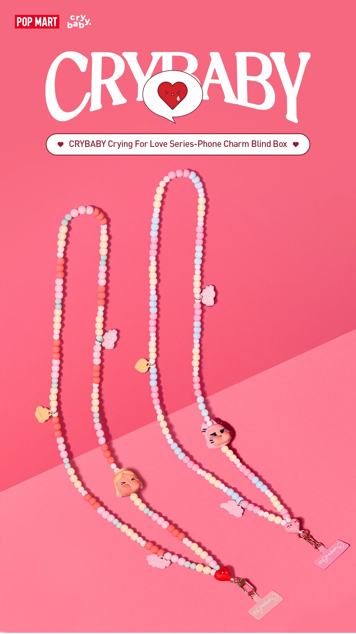 CRYBABY Crying For Love Series-Phone Charm Blind Box 12 CRYBABY Crying For Love Series-Phone Charm Blind Box - Image 12