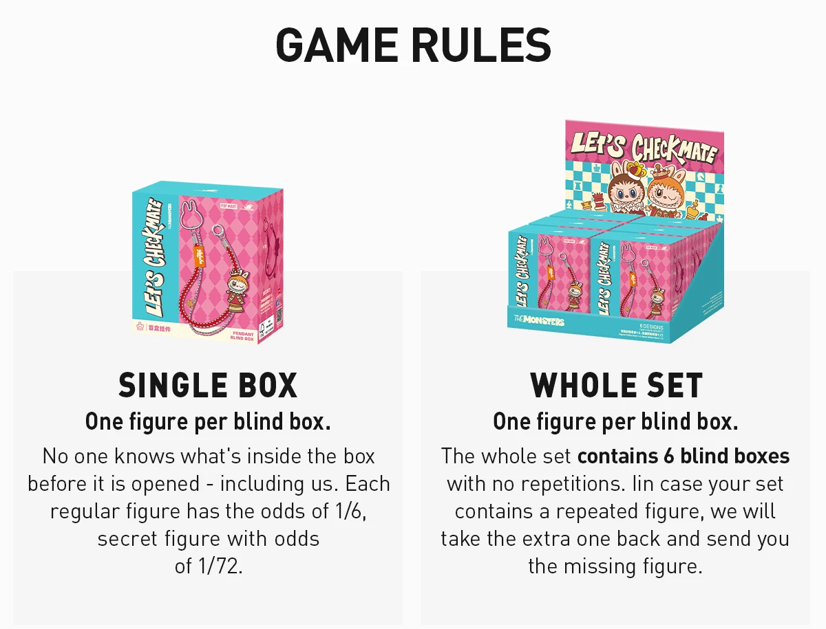 THE MONSTERS Let's Checkmate Series-Pendant Blind Box 15 THE MONSTERS Let's Checkmate Series-Pendant Blind Box - Image 15