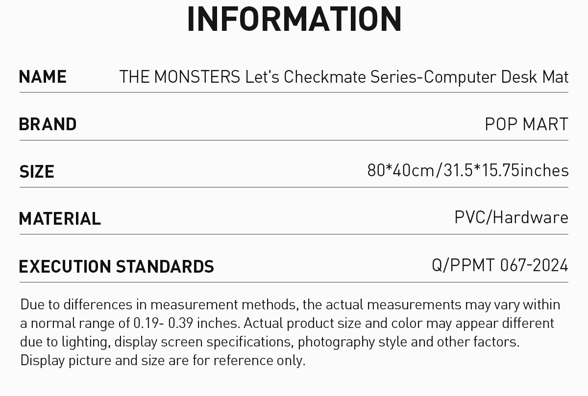 THE MONSTERS Let's Checkmate Series-Computer Desk Mat 8 THE MONSTERS Let's Checkmate Series-Computer Desk Mat - Image 8
