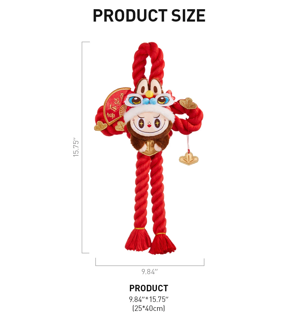 Wealthy Snake's New Year Celebration Series-LABUBU Plush Door Decoration 9 Wealthy Snake's New Year Celebration Series-LABUBU Plush Door Decoration - Image 9