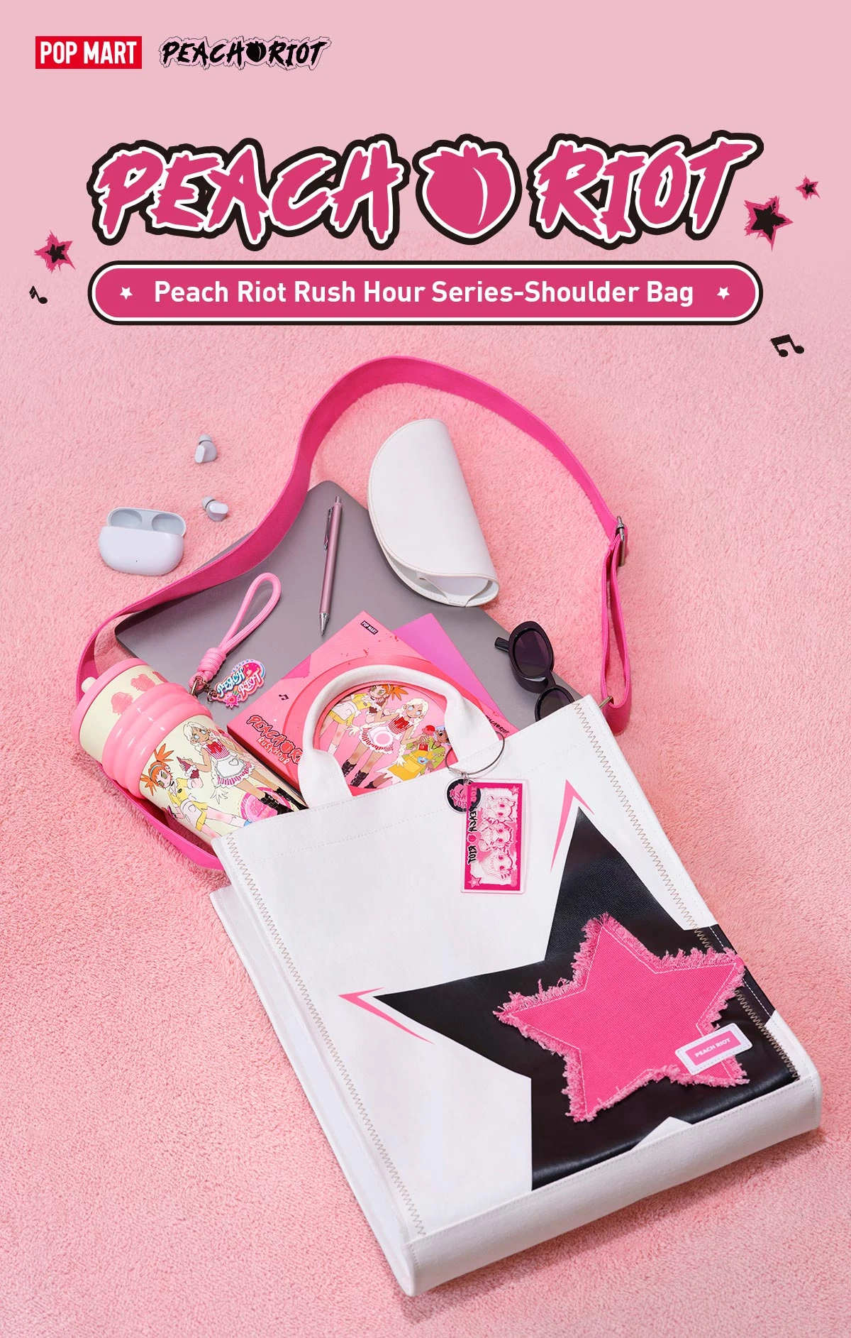 Peach Riot Rush Hour Series-Shoulder Bag 6 Peach Riot Rush Hour Series-Shoulder Bag - Image 6