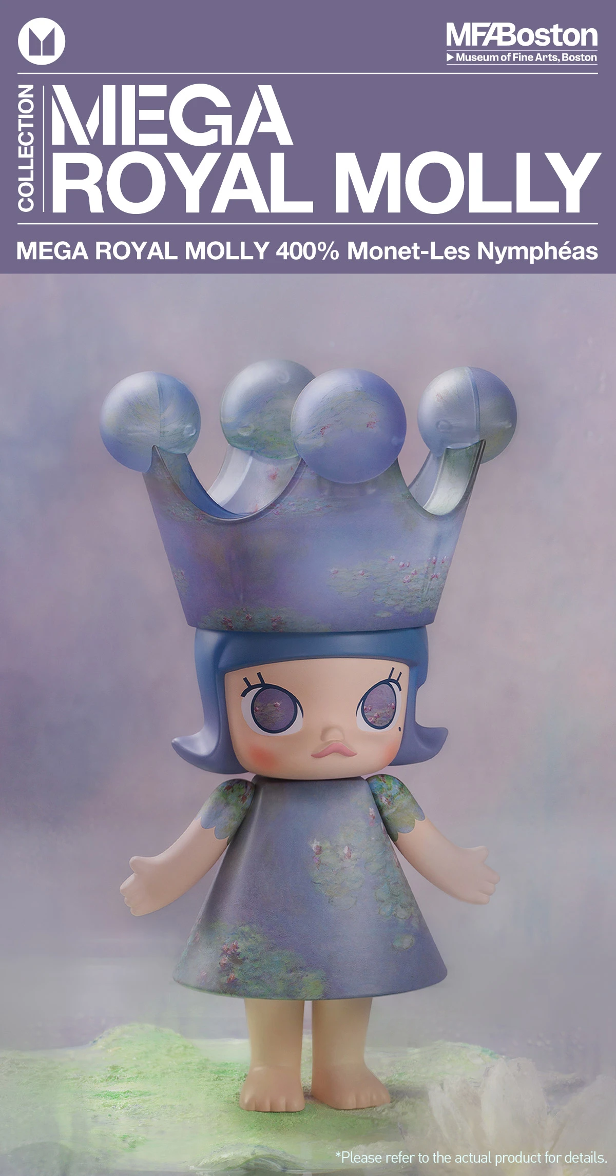 MEGA ROYAL MOLLY 400% Monet-Les Nymphéas 9 MEGA ROYAL MOLLY 400% Monet-Les Nymphéas - Image 9