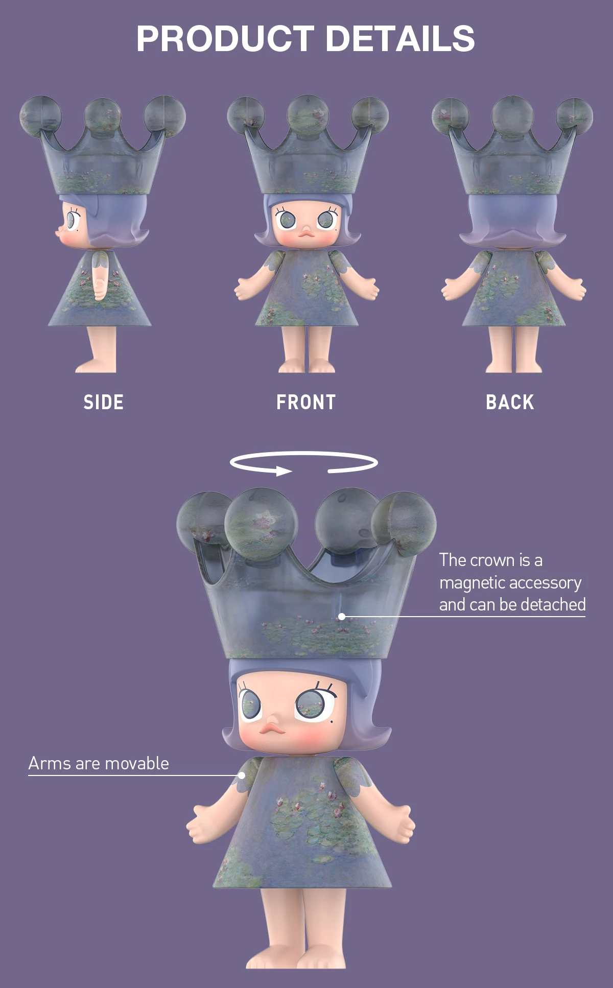 MEGA ROYAL MOLLY 400% Monet-Les Nymphéas 11 MEGA ROYAL MOLLY 400% Monet-Les Nymphéas - Image 11