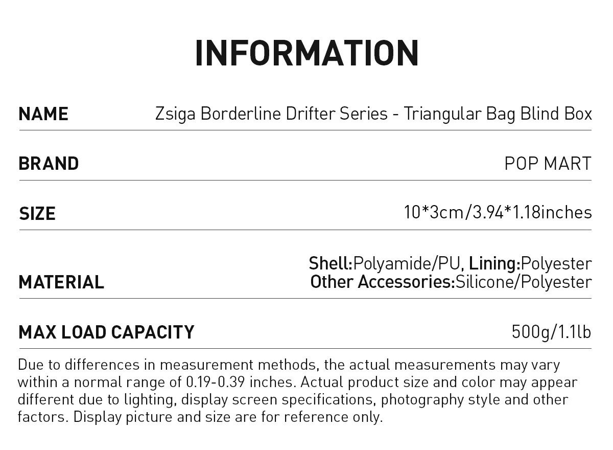 Zsiga Borderline Drifter Series-Triangular Bag Blind Box - Image 16