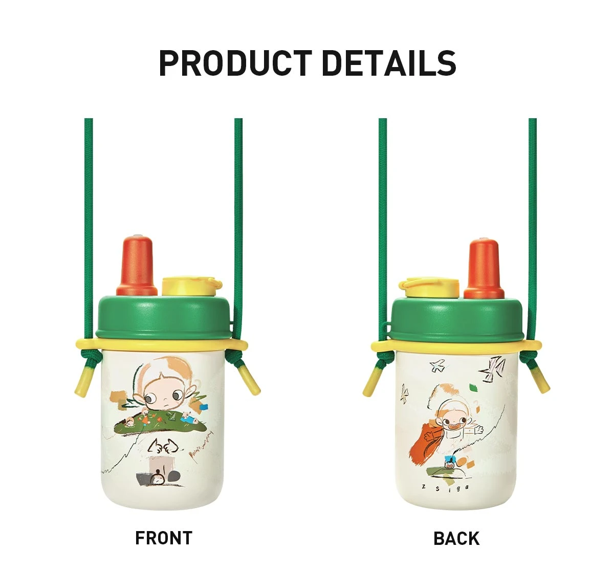 Zsiga Borderline Drifter Series-Portable Insulated Straw Cup - Image 6