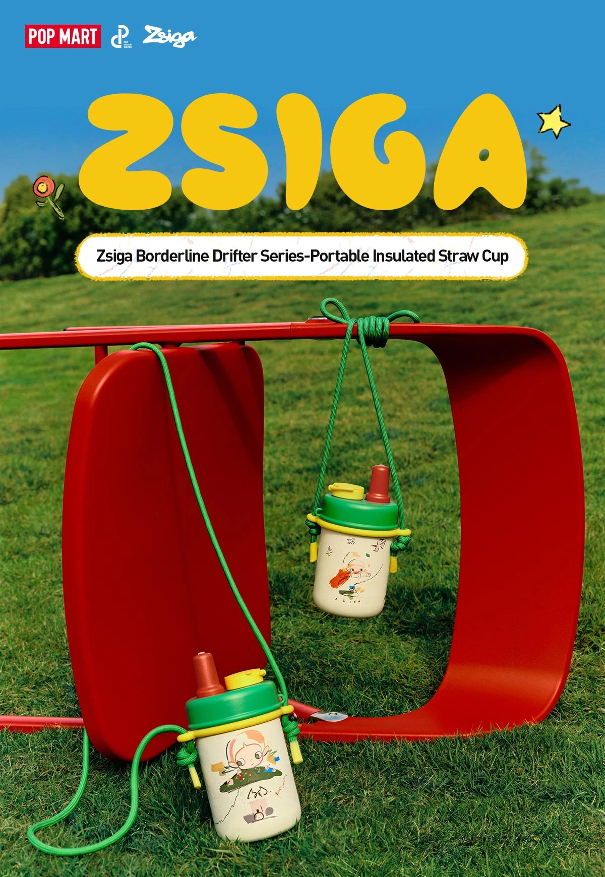 Zsiga Borderline Drifter Series-Portable Insulated Straw Cup - Image 5