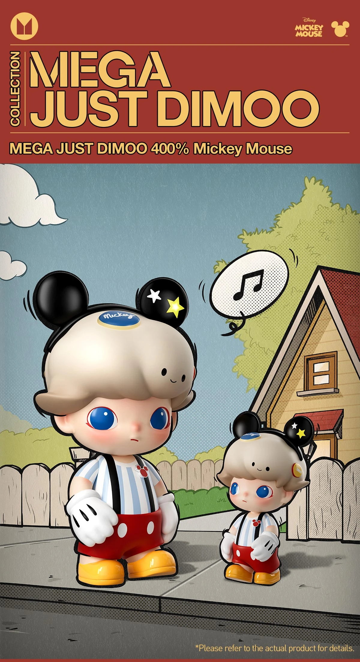 MEGA JUST DIMOO 400% Mickey Mouse 8 MEGA JUST DIMOO 400% Mickey Mouse - Image 8