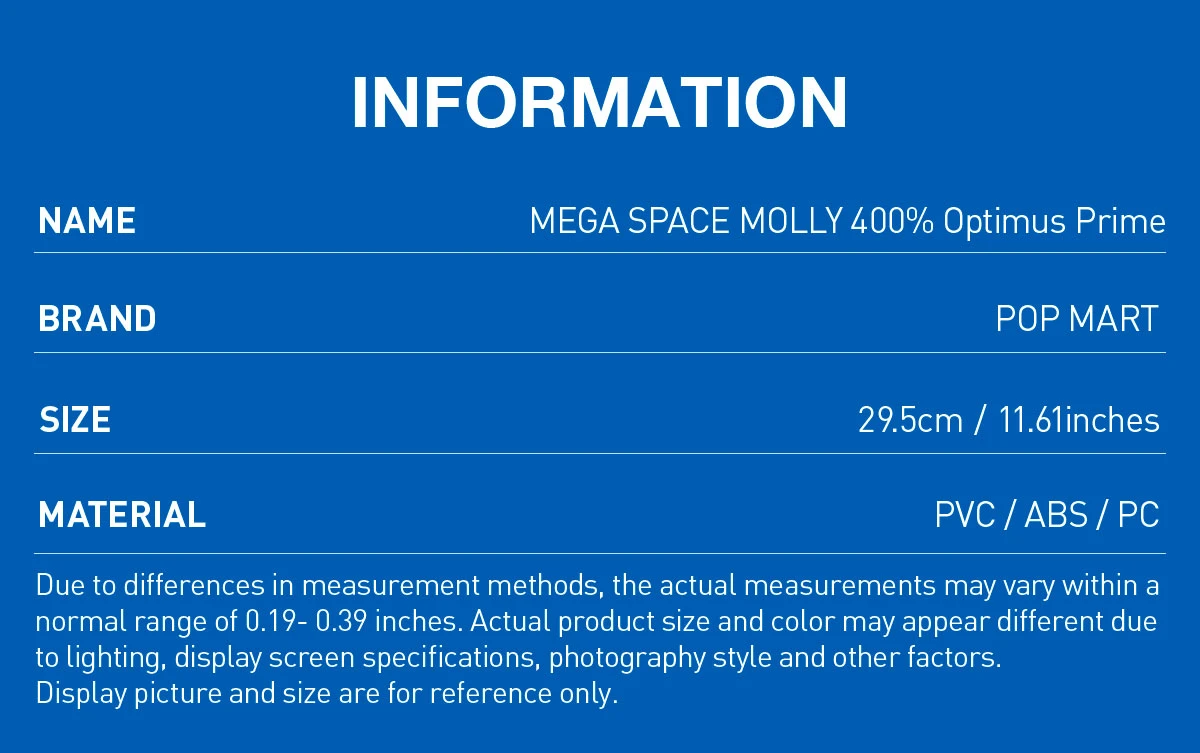 MEGA SPACE MOLLY 400% Optimus Prime 5 MEGA SPACE MOLLY 400% Optimus Prime - Image 5