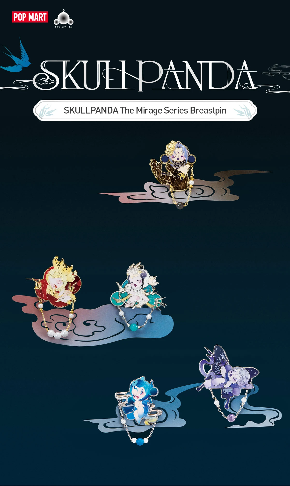 SKULLPANDA The Mirage Series Breastpin 7 SKULLPANDA The Mirage Series Breastpin - Image 7