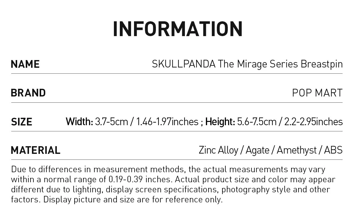 SKULLPANDA The Mirage Series Breastpin 10 SKULLPANDA The Mirage Series Breastpin - Image 10