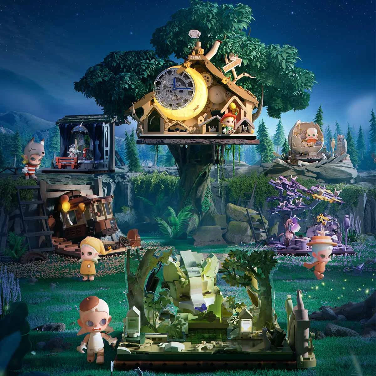 Zsiga Walking Into The Forest Series Blocks 17 Zsiga Walking Into The Forest Series Blocks - Image 17