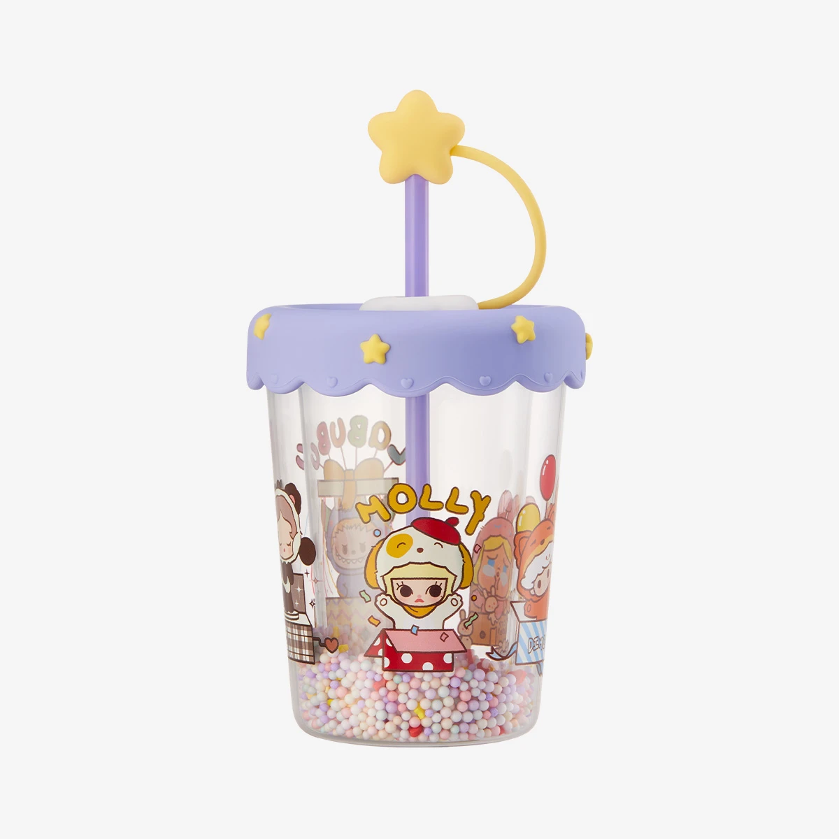 POP BEAN Pajama Party Double Layered Shaking Straw Cup 1 POP BEAN Pajama Party Double Layered Shaking Straw Cup