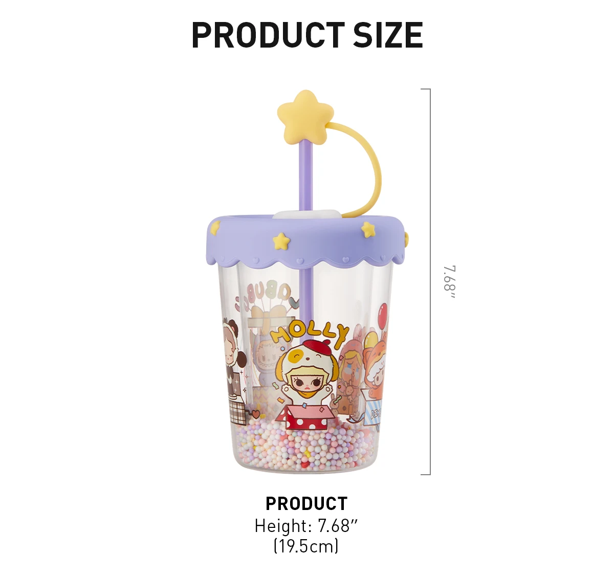 POP BEAN Pajama Party Double Layered Shaking Straw Cup 5 POP BEAN Pajama Party Double Layered Shaking Straw Cup - Image 5