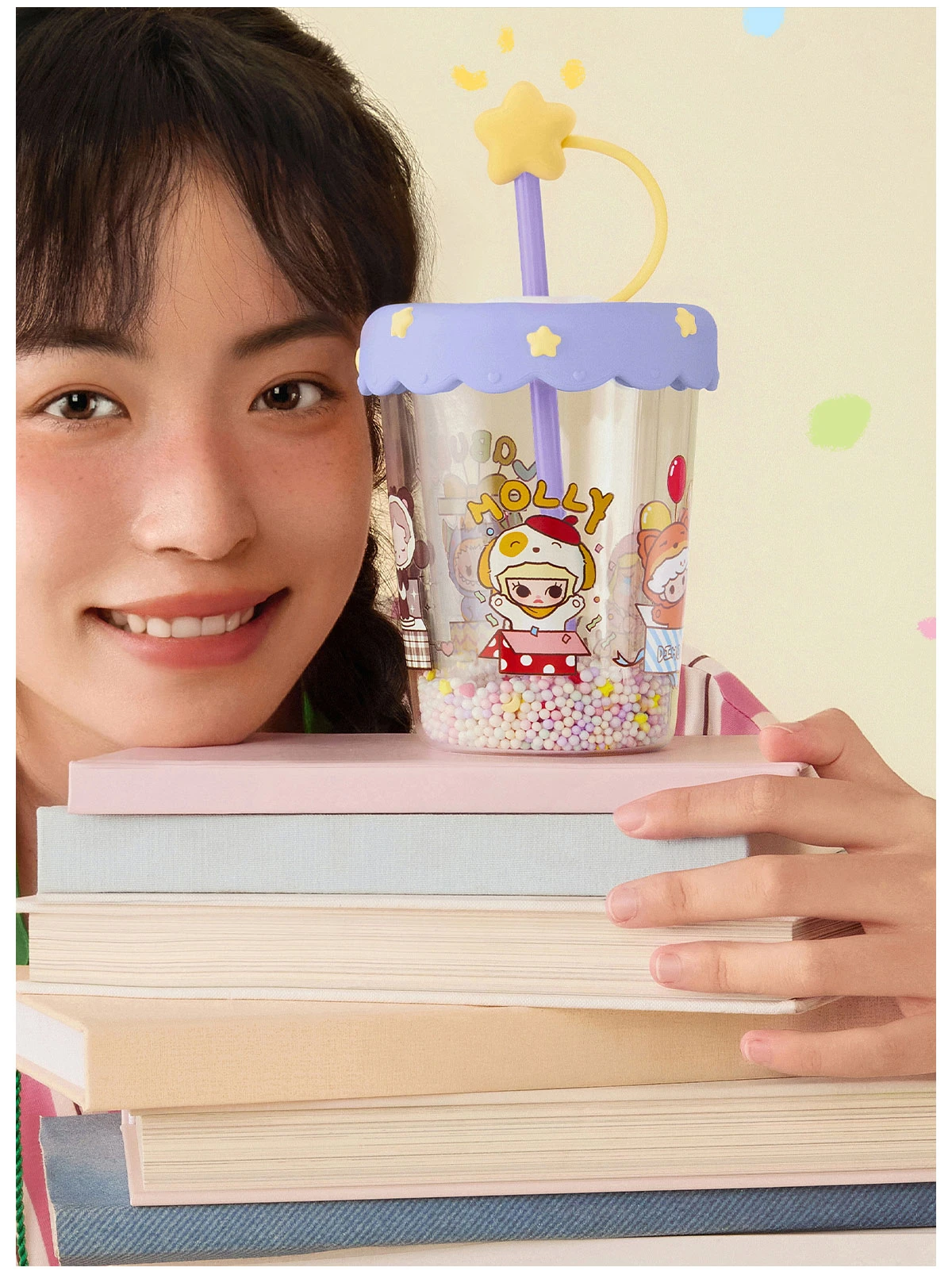 POP BEAN Pajama Party Double Layered Shaking Straw Cup 8 POP BEAN Pajama Party Double Layered Shaking Straw Cup - Image 8