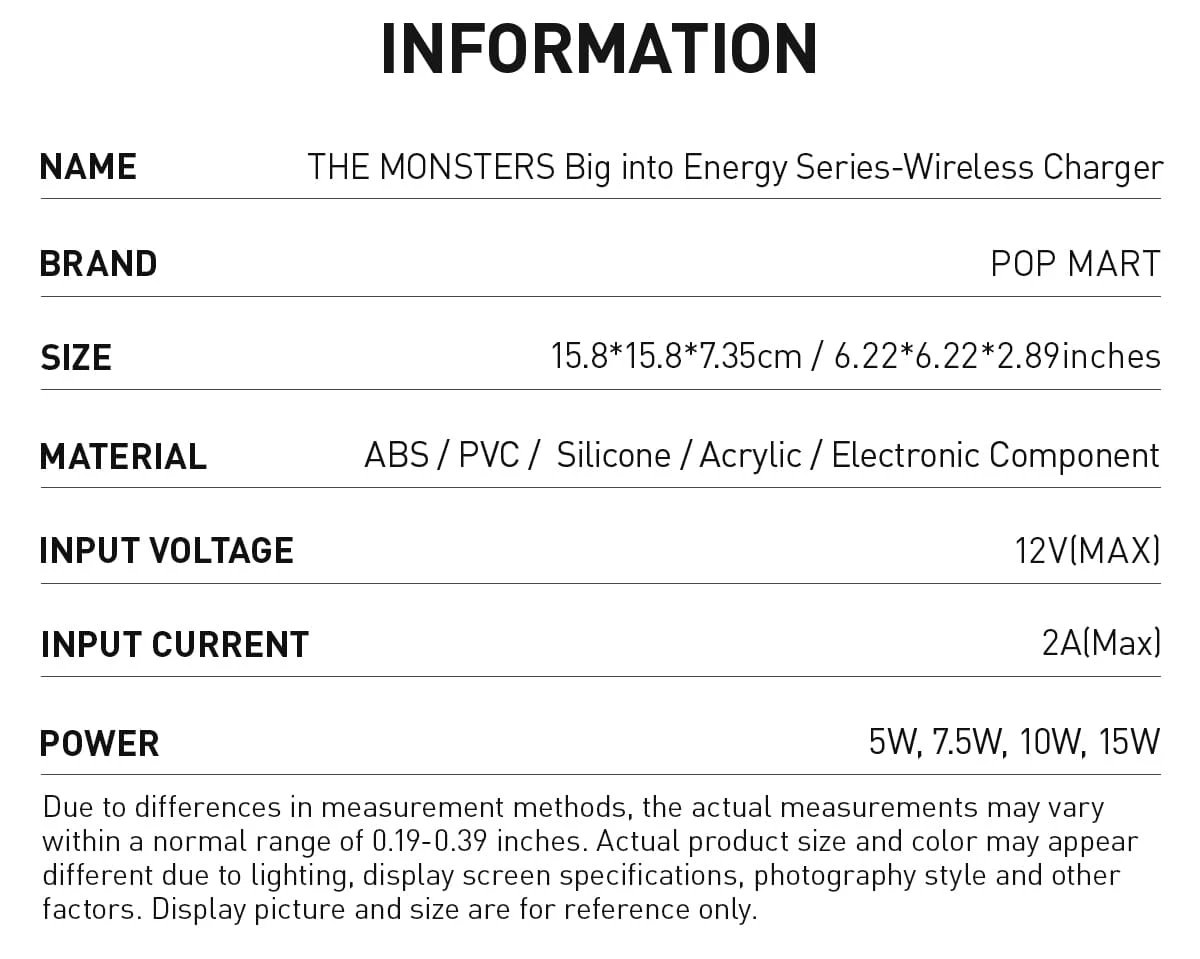 THE MONSTERS Big Into Energy Series-Wireless Charger 8 THE MONSTERS Big Into Energy Series-Wireless Charger - Image 8