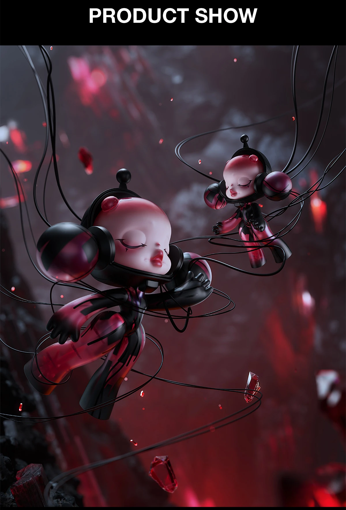 MEGA α SKULLPANDA 1000% Red Crystal 8 MEGA α SKULLPANDA 1000% Red Crystal - Image 8