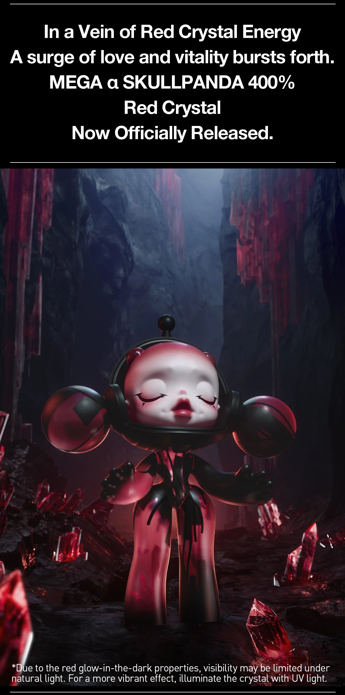MEGA α SKULLPANDA 400% Red Crystal 10 MEGA α SKULLPANDA 400% Red Crystal - Image 10