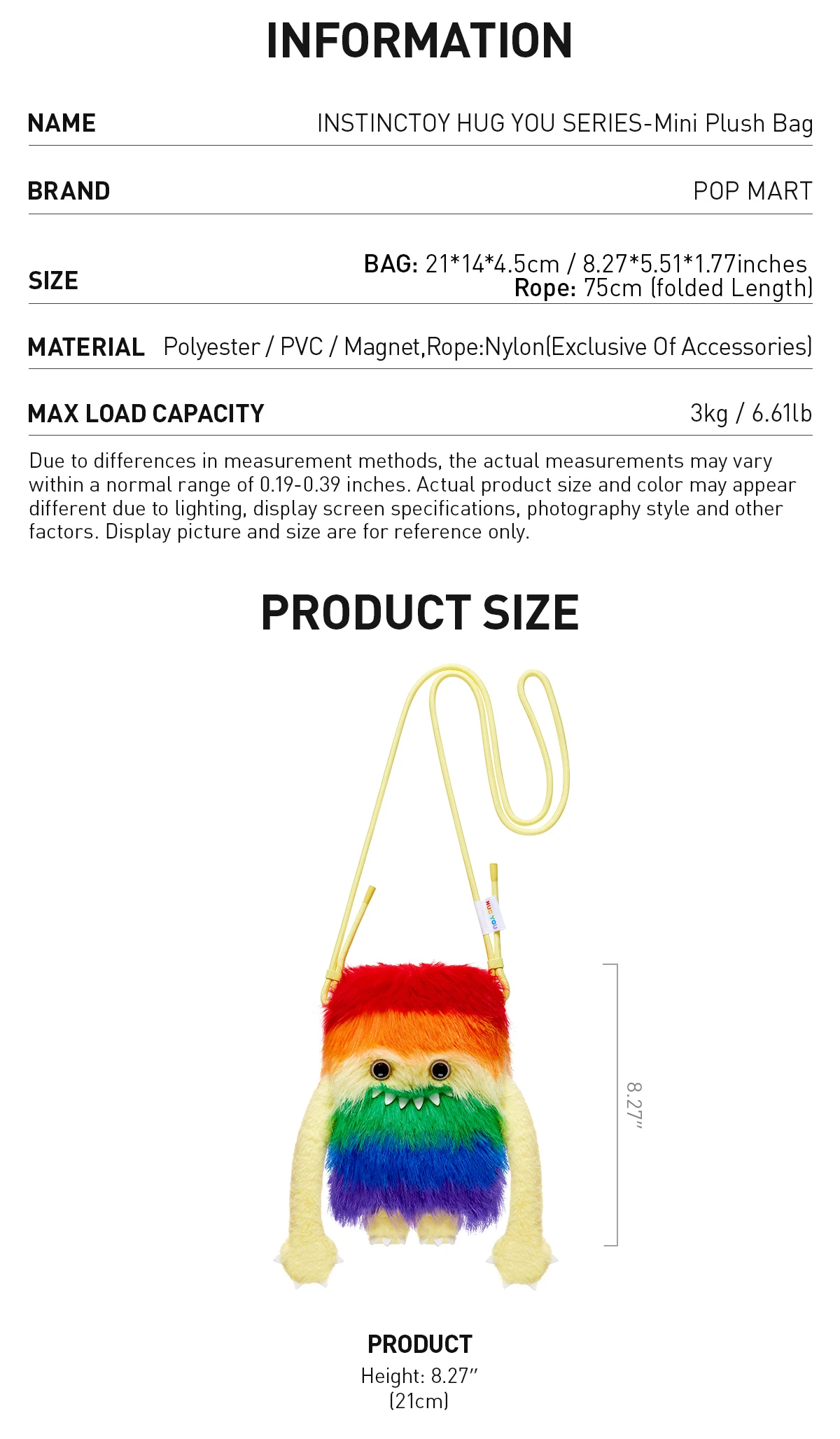 INSTINCTOY HUG YOU SERIES-Mini Plush Bag 8 INSTINCTOY HUG YOU SERIES-Mini Plush Bag - Image 8