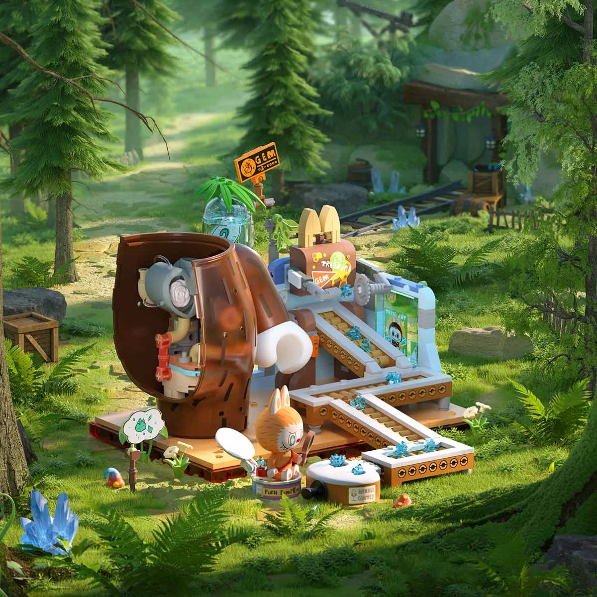 THE MONSTERS Forest Secret Base Series Blocks 4 THE MONSTERS Forest Secret Base Series Blocks - Image 4