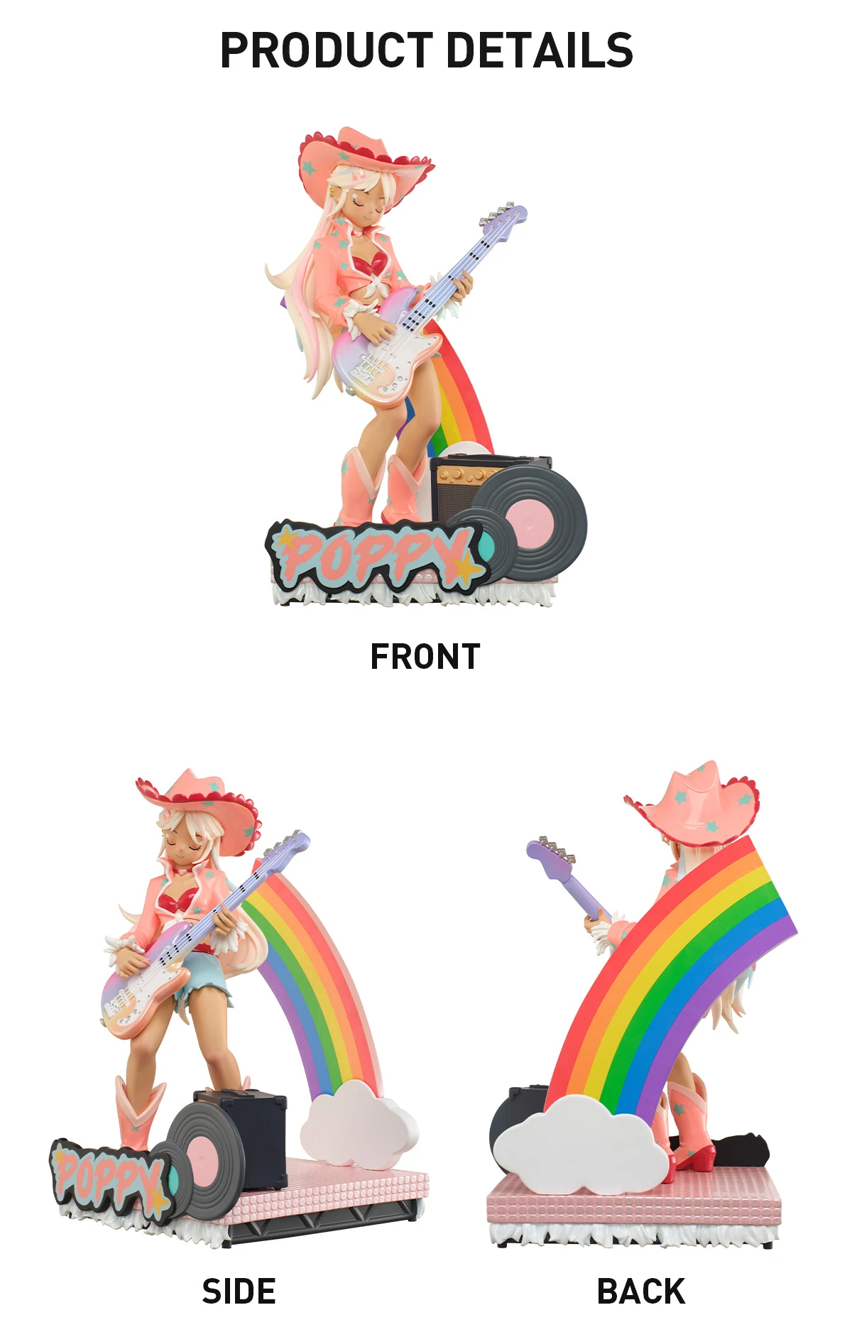 Peach Riot Rainbow Riot Figurine-Poppy 5 Peach Riot Rainbow Riot Figurine-Poppy - Image 5